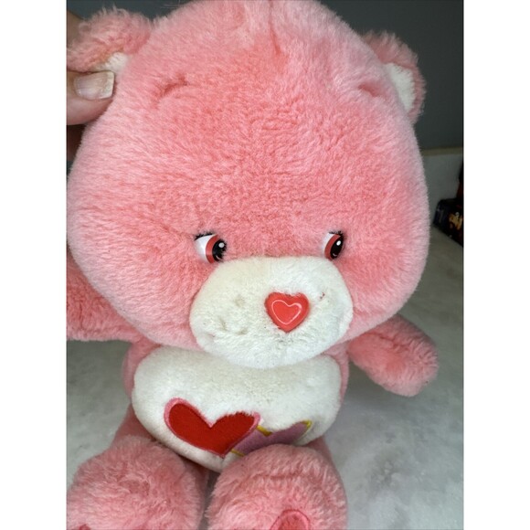 Care Bears Love-A-Lot Bear Pink 13" Plush Talking Stuffed Animal 2003 Works - Picture 10 of 13